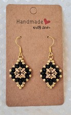 Hand Beaded Black And Gold