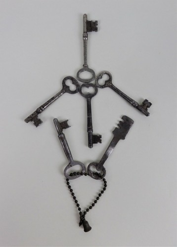 Antique vintage keys steel - antique,