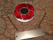 Red Enamelled Poppy Grille Car