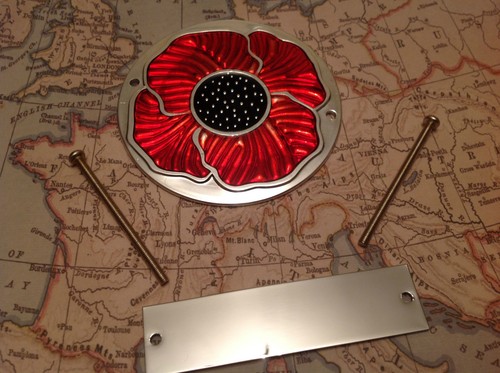 Remembrance grille car badge - remembrance,