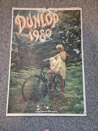 Vintage dunlop calendar 1980 - dunlop,