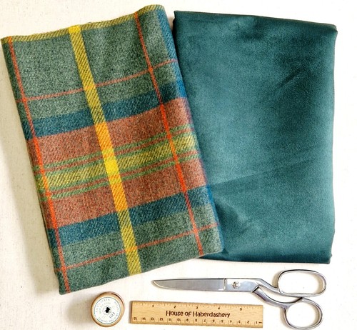 Cushion fabric bundle green - fabric, bundle-green
