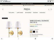 PRIDOLA 2pcs Wall Sconces