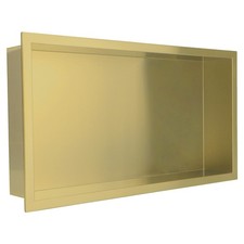 Rectangular Shower Niche Brass