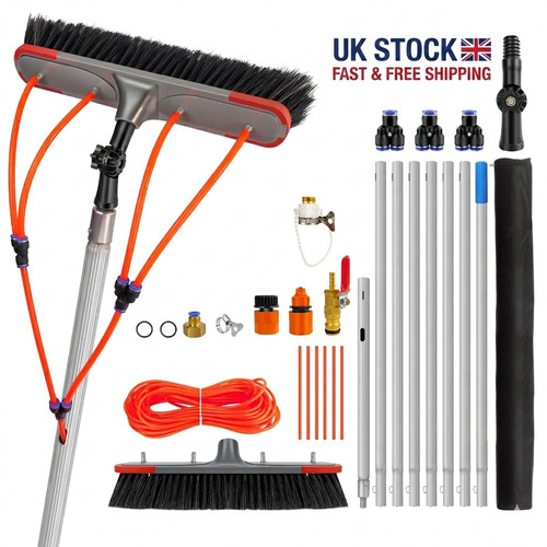 Water fed telescopic window - 7m, water-fed