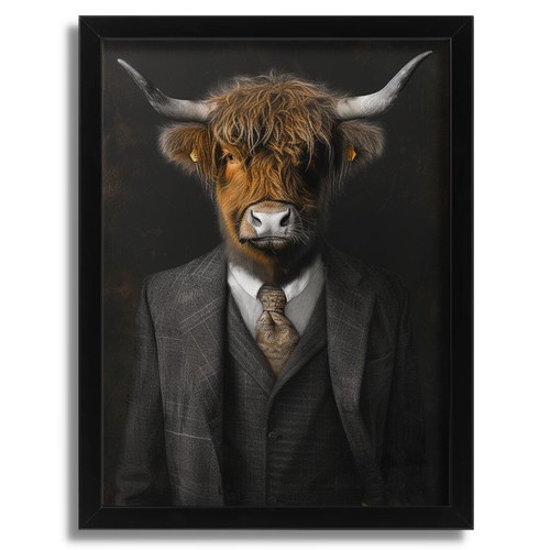 Highland cow suit wall - highland,