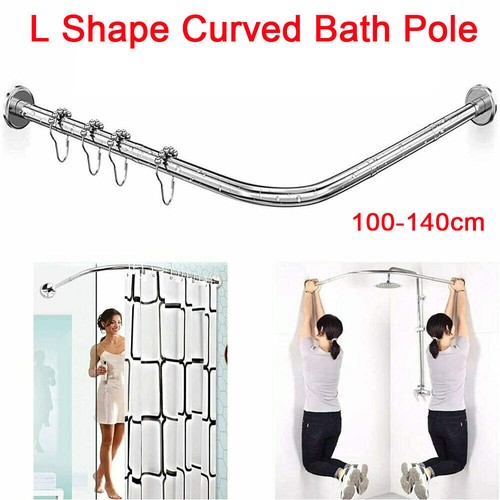 Shaped shower curtain rods - l,