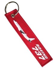 737 Jumbo Jet Passenger Model Aircraft Aerospace Aviation Design Key Tag