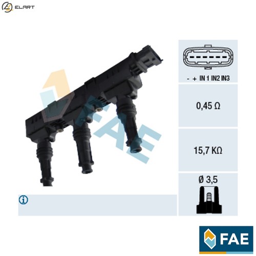 Ignition coil 80259 for - ignition,