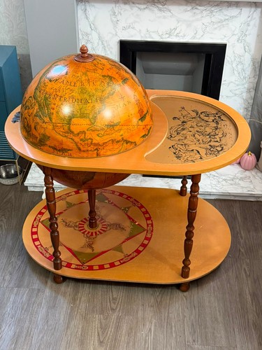 Vintage globe drinks cabinet - vintage,