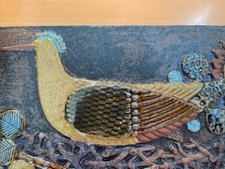 Stig Lindberg Ceramic Plate Bird & the Sun Vintage F/S from JP