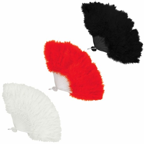 Feather hand fans burlesque - fans,