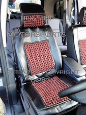 i - TO FIT A RENAULT TWIZY, CAR SEAT COVERS, MASSAGE BEADED CUSHION, BLACK