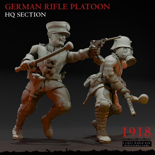 28mm ww1 german - section,