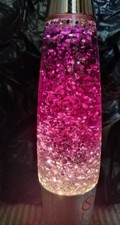 Purple Glitter Lava Lamp Soothing Relaxing Large 16" Night Light Retro Boxed