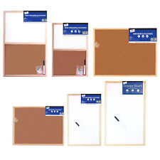 Whiteboard Corkboard Wooden Memo Message Notice Bulletin Board Office School