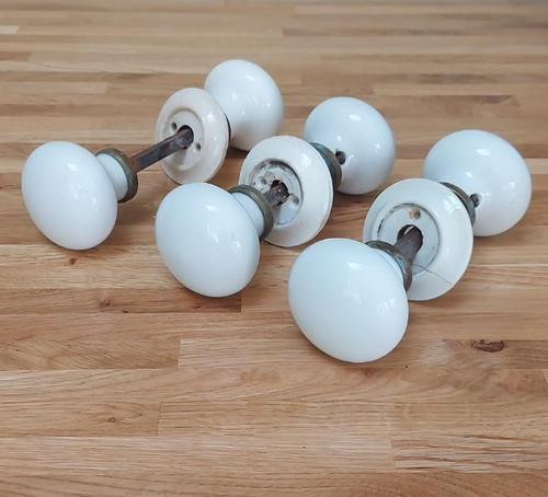 Antique pairs white - 3, of
