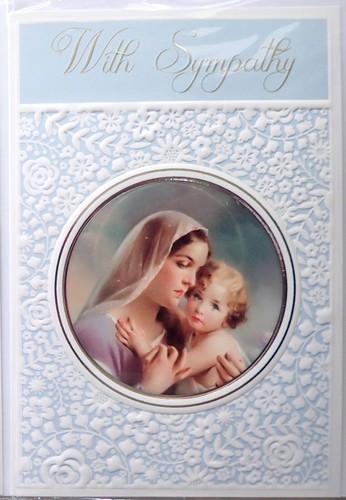 Sympathy card madonna child - sympathy,