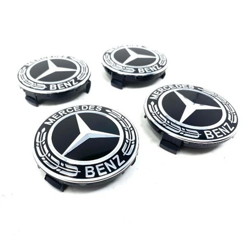 Black 75mm wheel centre - ,