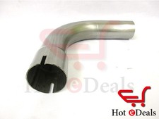 90 Degree Stainless Steel Exhaust Mandrel Bend T304 clamp-on elbow Right angle