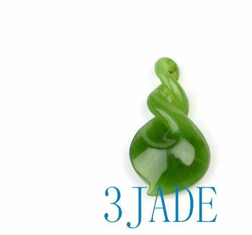 Natural green nephrite - green, jade