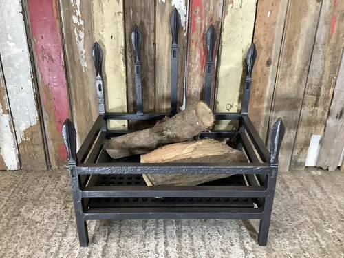 Old large wrought iron fire - large,