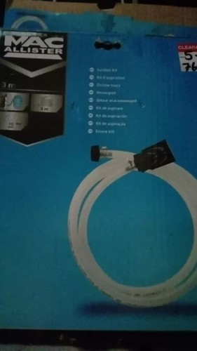 Pressure washer suction - suction, hose