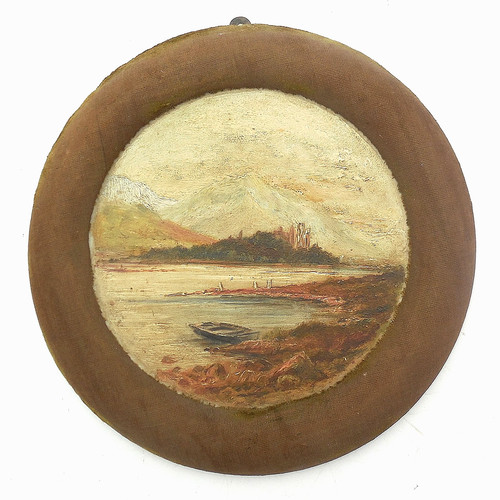 Antique c19th victorian oil - victorian,