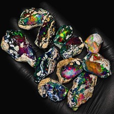 10 PCS Black Opal Rough