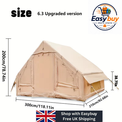 Inflatable camping tent with - tent,