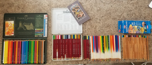 113 color pencils - color, faber