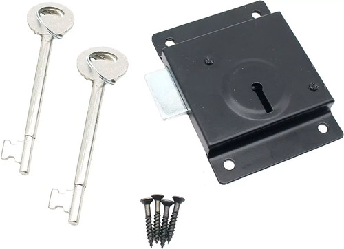 Shed door gate press lock - shed,