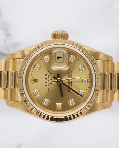 Solid gold 26mm rolex datejust - 26mm,