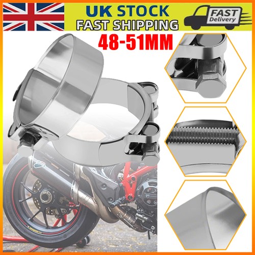Motorcycle 51mm exhaust - 2x, 48-51mm