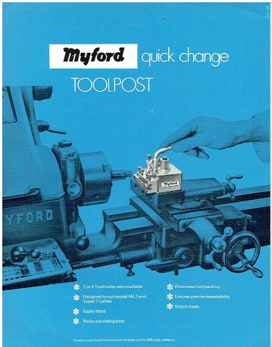 Myford ml7 super lathe - &,