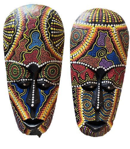 Set tiki mask - tiki,