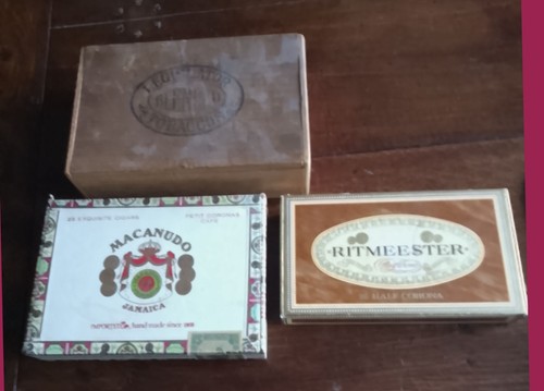 Vintage cigar boxes as - vintage, x