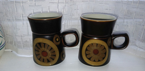 Denby arabeaque mugs 2 - denby,