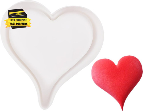 Silicone large heart cake - heart,