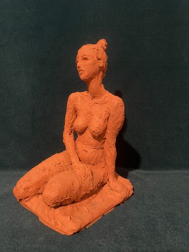 Old statue nude woman - of,