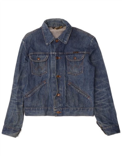 Wrangler mens denim jacket - denim,
