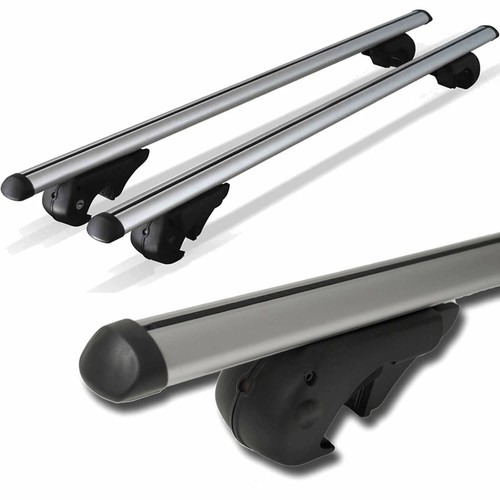 Aluminium roof bars lockable - aluminium,
