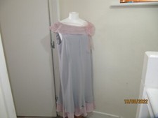 Jacques Vert Dress UK 18 Light Grey Pink length 45" pit-pit 21"  Worn