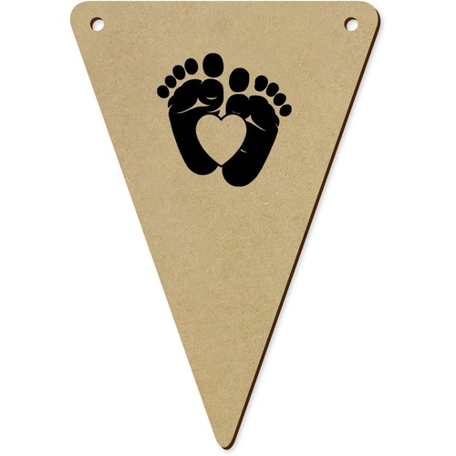 Heart baby feet bunting - 5,