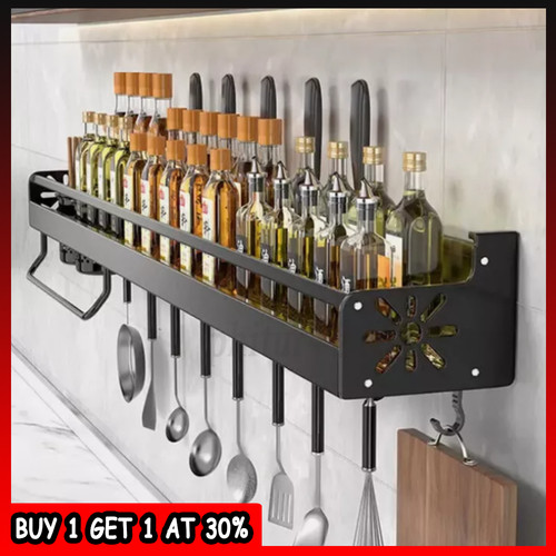 Kitchen hook rack wall - rack, mounted