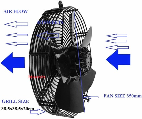 350mm industrial duct fan - 350mm,