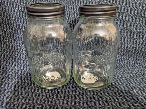 Litre glass mason - 2, 1