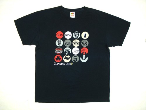 Guinness black shirt crew - black, t-shirt