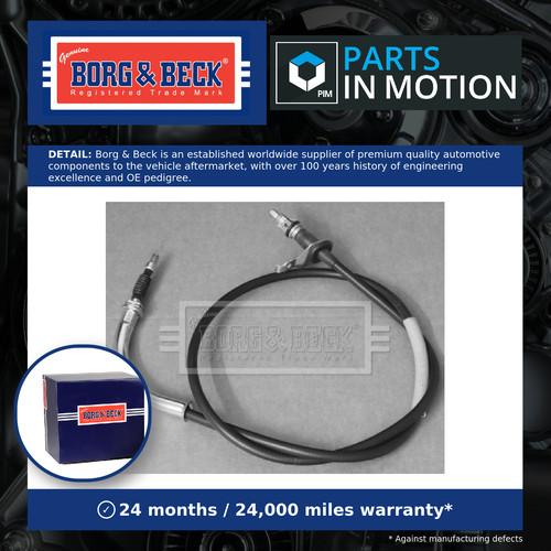 Handbrake cable rear - rear, right