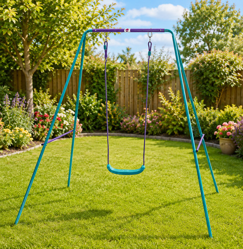 Outdoor kids solo swing set - outdoor,
